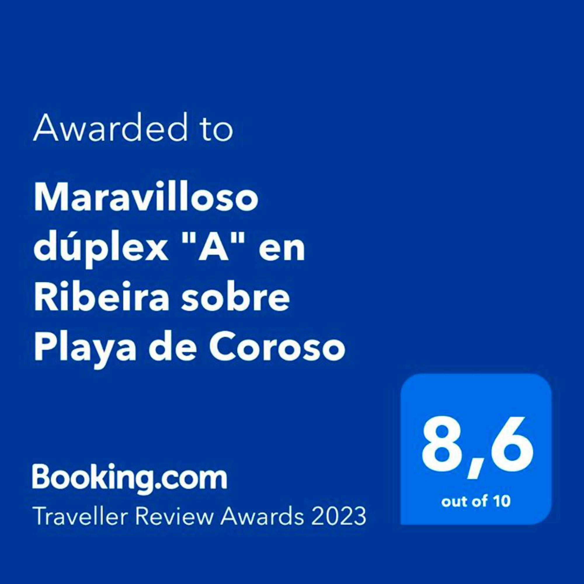 Apartamento Frente Al Mar Playa De Coroso Рибейра Экстерьер фото